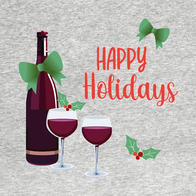 Happy Holidays with Wine by SWON Design